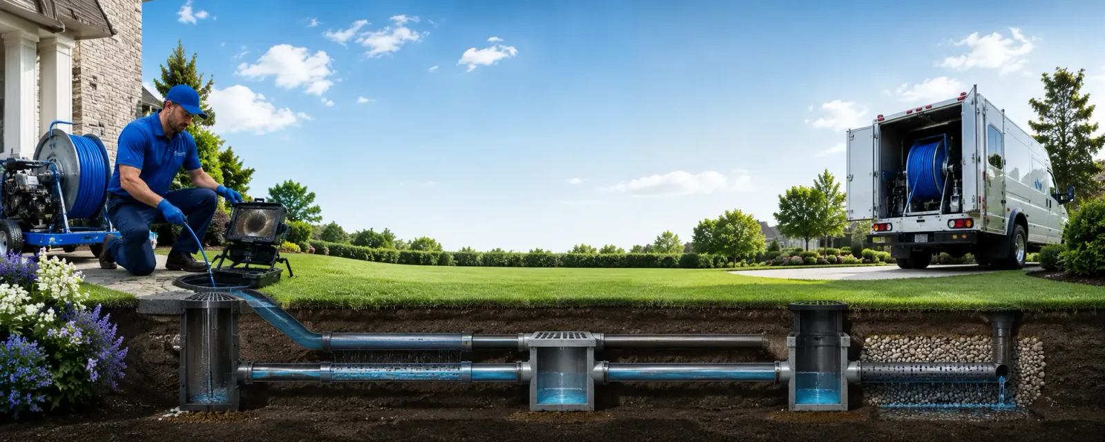 Outdoor drain cleaning information for Union City, OH